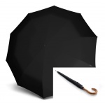 57701000 Umbrella Knirps® AUTOM.LONG  ΞΥΛ.ΛΑΒΗ BLACK